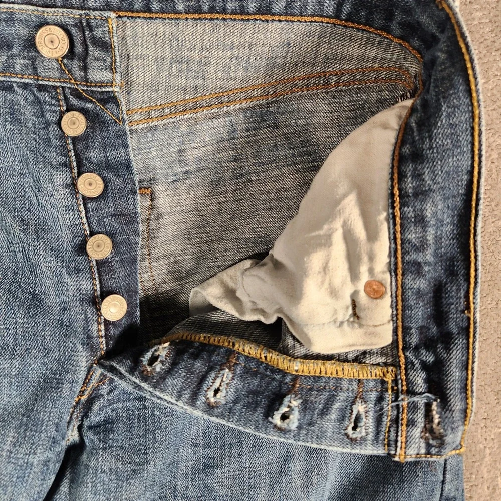 Levi's 501XX Jeans Men's 34X34 Blue Straight 00501-0422 Medium Wash Original Fit